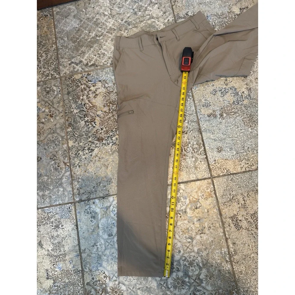 Men's Pants: Magellan 34x30stain release, khaki tan, cotton, used excell. cond.